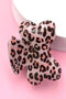 Acetate Bow Silhouette Patterned Hair Claw Clip