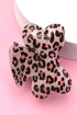 Acetate Bow Silhouette Patterned Hair Claw Clip