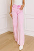Acid Wash High Waist Uneven Raw Hem Denim Jeans