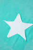 Acid Wash Star Applique Rolled Trim Pants Set