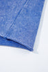 Acid Wash Star Applique Rolled Trim Pants Set