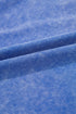 Acid Wash Star Applique Rolled Trim Pants Set