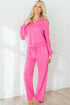 Active Collared Pullover And Central Seam Pant Set