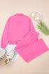 Active Collared Pullover And Central Seam Pant Set