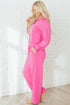 Active Collared Pullover And Central Seam Pant Set
