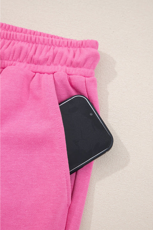 Active Collared Pullover And Central Seam Pant Set