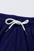 Active Drawstring Elastic Waist Lined Ruffle Shorts Swim Bottoms