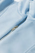 Active Half Zip Loose Short Sleeve Sweatshirt Short Sets
