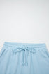 Active Loose Tee Drawstring Two Piece Short Sets