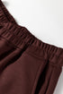 Active Solid Cropped Hoodie Drawstring Jogger Pant Set