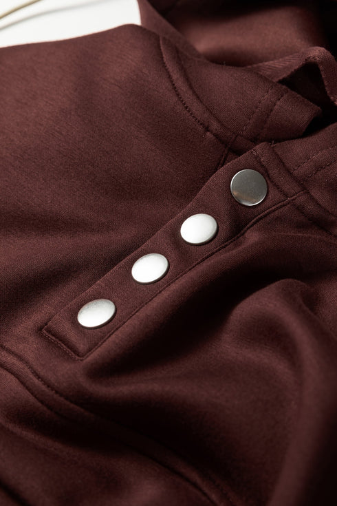 Active Solid Cropped Hoodie Drawstring Jogger Pant Set