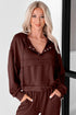 Active Solid Cropped Hoodie Drawstring Jogger Pant Set