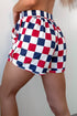Active Style Checkered Pattern Comfortable Casual Shorts