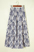Tiered Split Bohemian Floral Print Maxi Skirt