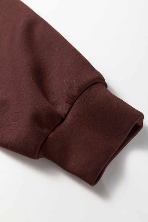 Active Solid Cropped Hoodie Drawstring Jogger Pant Set