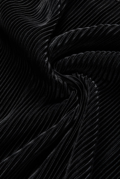 Corded Solid Cropped Pullover Wide Leg Pant Sets