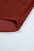 Adjustable Cuff Long Sleeve Plain Corduroy Shirt