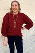 Adjustable Cuffs Round Neck Shift Tunic Blouse
