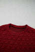 Adjustable Cuffs Round Neck Shift Tunic Blouse