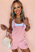 Adjustable Knot Strap Utility Pocket Denim Romper
