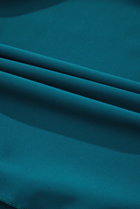 Adjustable Straps Cutout Ruched Knot Slit One Piece Swim Dress