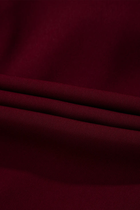 Collared Tab Sleeve Zip Up Flap Detail Casual Jacket