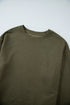 Textured Round Neck Drop Shoulder Pullover Sweatshirt