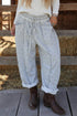 Floral Print Elastic Waist Regular Fit Pants