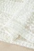 Sheer Lace Textured Patchwork Short Sleeve Top