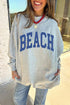 Polyester Mock Neck Graphic Print Reversible Sweatshirt