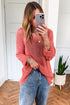Airy Open Knit Slouchy Drop Shoulder Long Sleeve Pullover Sweater
