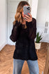 Airy Open Knit Slouchy Drop Shoulder Long Sleeve Pullover Sweater