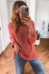 Airy Open Knit Slouchy Drop Shoulder Long Sleeve Pullover Sweater
