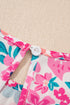 All Over Floral Print Frilled A Line Mini Dress
