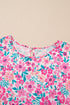 All Over Floral Print Frilled A Line Mini Dress