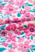 All Over Floral Print Frilled A Line Mini Dress