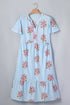 All Over Floral Print Rick Rack A Line Maxi Dress