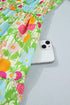 All Over Floral Print Smocked Puff Sleeve Maxi Dress