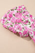 All Over Floral Smocked Puff Sleeve A Line Maxi Dress