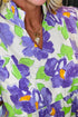 All Over Floral V Neck Tiered Ruffle Mini Dress