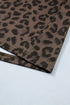 All Over Leopard Print Collared V Neck Mini Dress