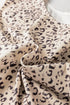 All Over Leopard Print Corduroy Knot Side Western Vest