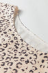 All Over Leopard Print Corduroy Knot Side Western Vest