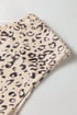 All Over Leopard Print Corduroy Knot Side Western Vest