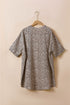 All Over Leopard Print Half Sleeve Open Front Cardigan