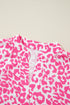 All Over Leopard Print Long Sleeve Buttoned Mini Dress