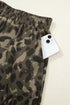 All Over Leopard Print Western Crew Neck Short Sets