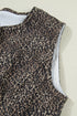 All Over Leopard Print Western Denim Vest