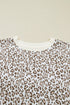 All Over Leopard Print Western Round Neck Tee