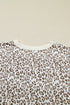 All Over Leopard Print Western Round Neck Tee